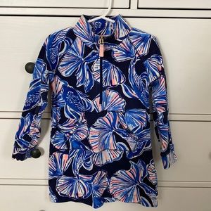Lilly Pulitzer Girls 1/2 Zip Beach Coverup